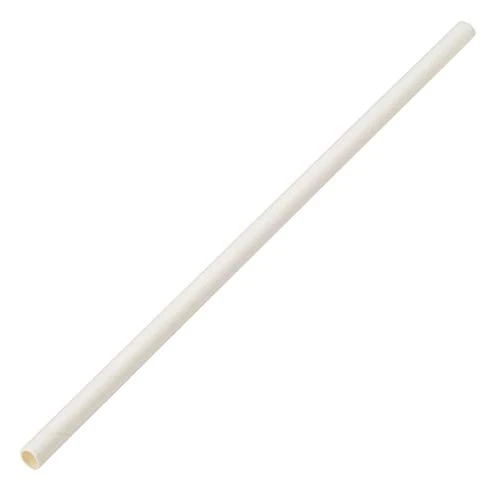 Utopia Paper Solid White Straw 8" 20cm, F90100-000000-B01024, Pack of 6000