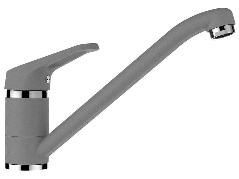 SCHOCK® Cosmo Croma Kitchen Tap I High Pressure Tap for Sink I Single Lever Mixer Tap 360° Rotatable I Standard Connections I Brass I 165 mm Height 225 mm Projection - Image 1
