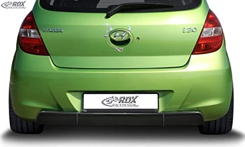 RDX Racedesign RDHAD3007 Diffuser 'Rear Bumper Skirt Hyundai i20 PB/PBT 2008-2012 (ABS), Black