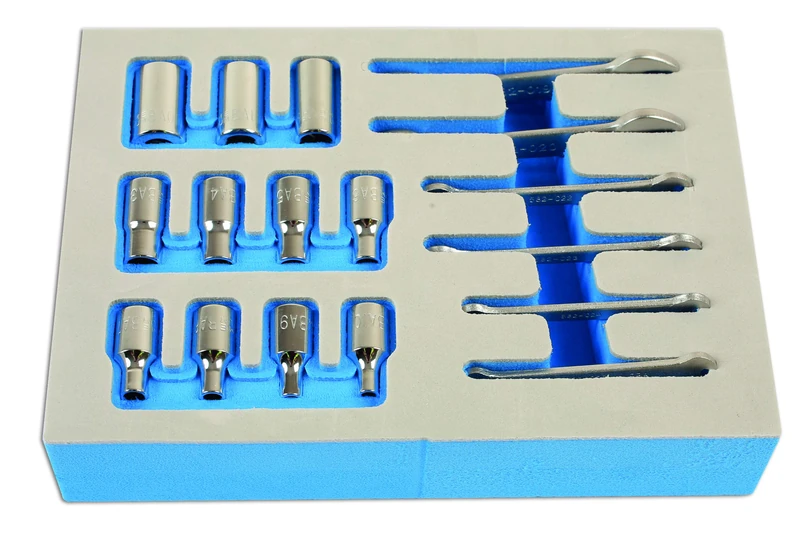 Laser 7132 BA Spanner & Socket Set 1/4"D 17pc - Image 1
