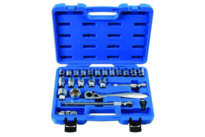 Laser 7103 Low Profile Dual Drive Socket Set 1/2"D 24pc