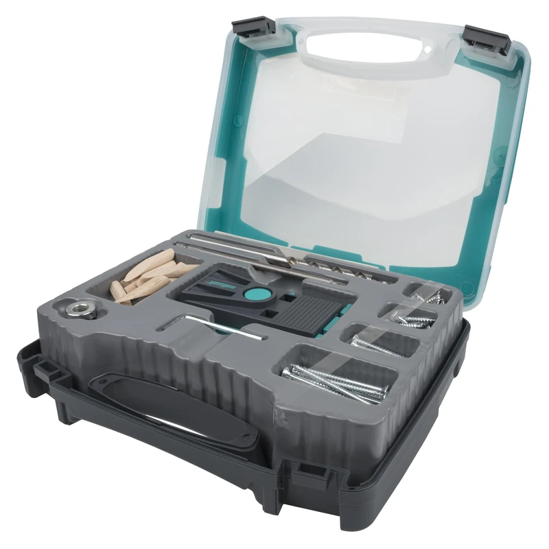 wolfcraft Undercover Jig Set TX, 55 pcs. I 4642100 I Complete Sets for Invisible fastenings