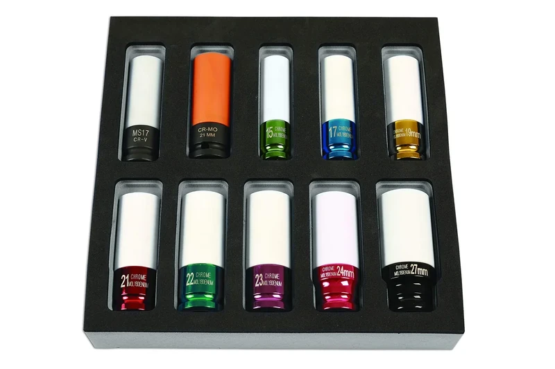 Laser 7125 Alloy Wheel Nut Master Kit 1/2"D 10pc