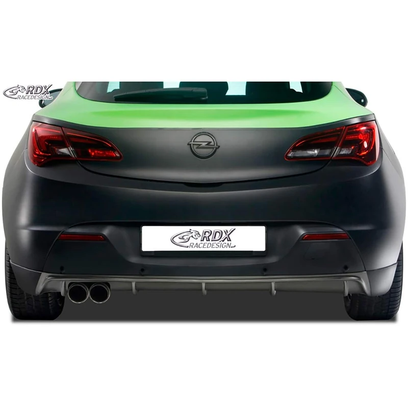 RDX Racedesign RDHA069 Diffuser 'Rear Bumper Skirt Vauxhall Astra J GTC from 2009 2015 Excl. OPC (Pur), Black