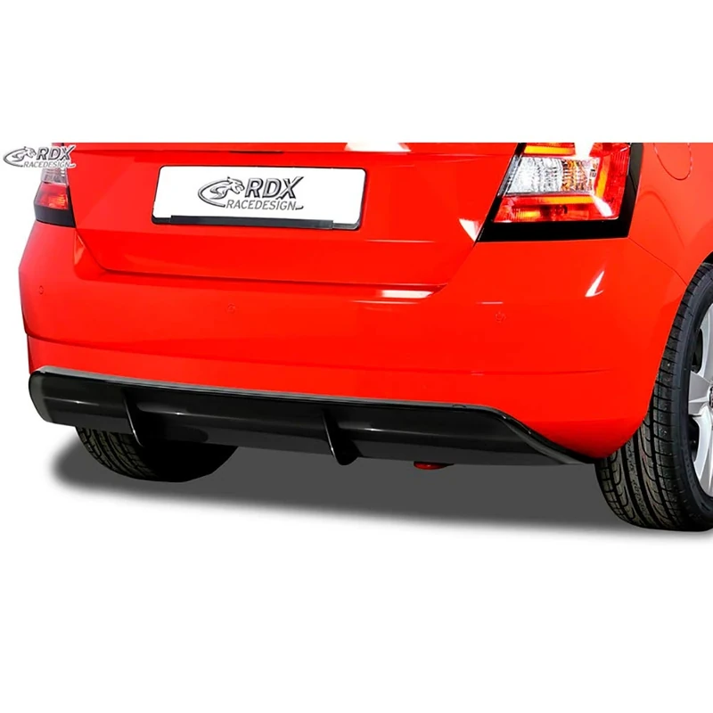 RDX Racedesign RDHA065 Rear Bumper Skirt Diffusor Skoda Fabia II HB (NJ) 2014 (ABS), Black