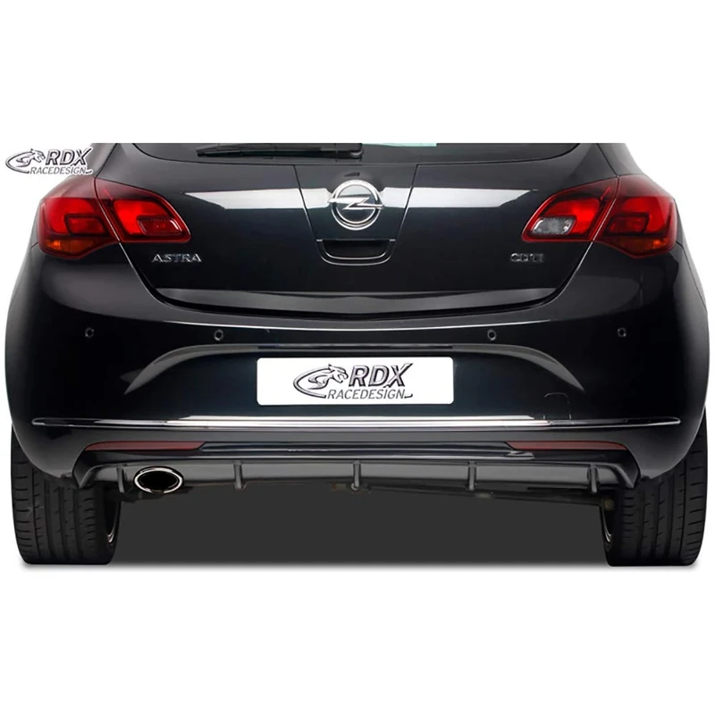 RDX Racedesign Rear Apron Attachment 'Diffuser' Compatible with Opel Astra J 5-Door 2009-2015 Excl. Sports Tourer (PUR)