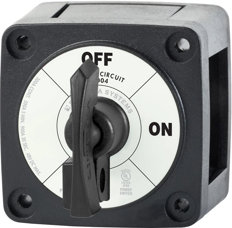 Blue Sea Systems 6004200 m-Series Battery Switch ON/OFF Locking, Black