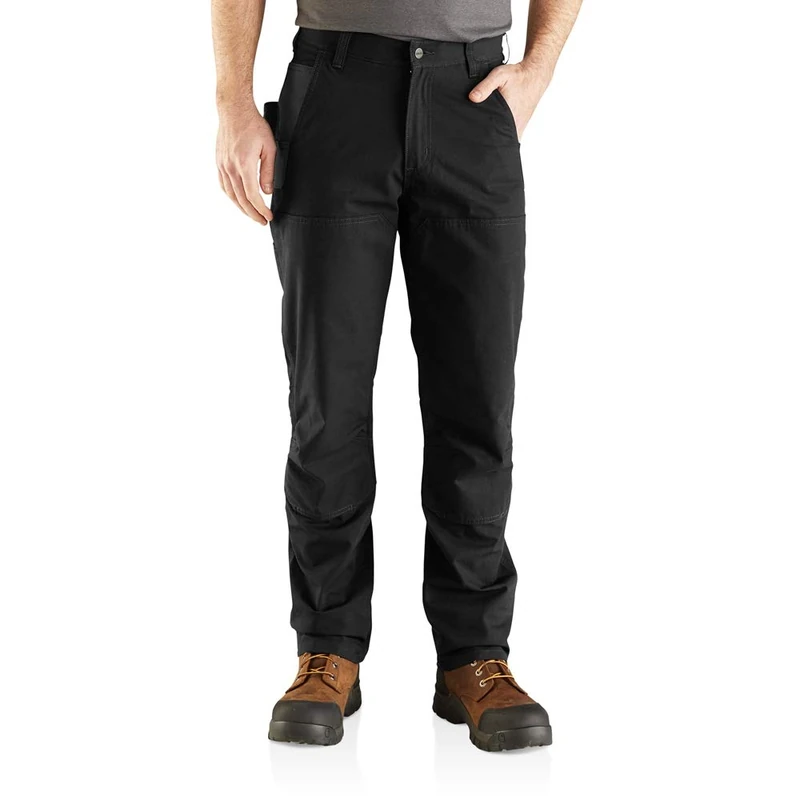 Carhartt Steel Rugged Flex Relaxed Fit Double-Front Utility Work Trousers Men Black W30/L30 - Image 1