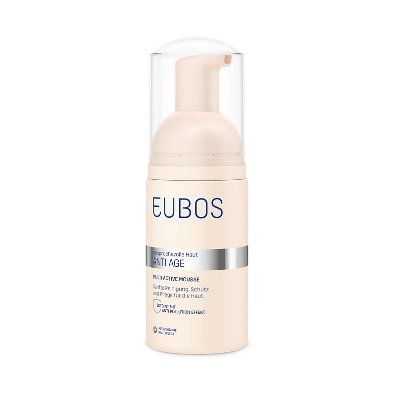Eubos Anti Age Multi Active Mousse 100 ml Wash Foam Gentle Cleansing Foam for All Skin Types Dermatologically Tested - Image 1