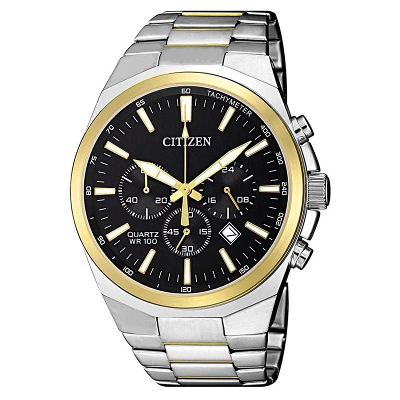 Citizen Men's Chronograph Quartz Watch with Stainless Steel Strap AN8174-58E