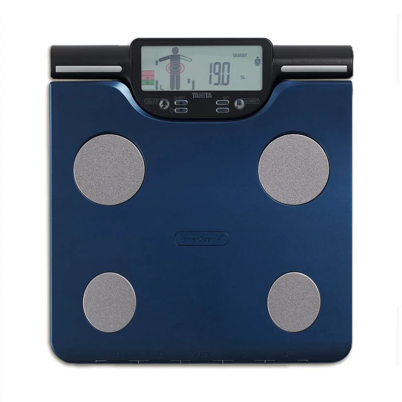 Tanita BC-602 Segmental Smart Scales for Body Weight and Fat – Digital Bathroom Scales with Body Fat & Muscle Mass per Body Part, Advanced Body Scales LCD Display, Blue