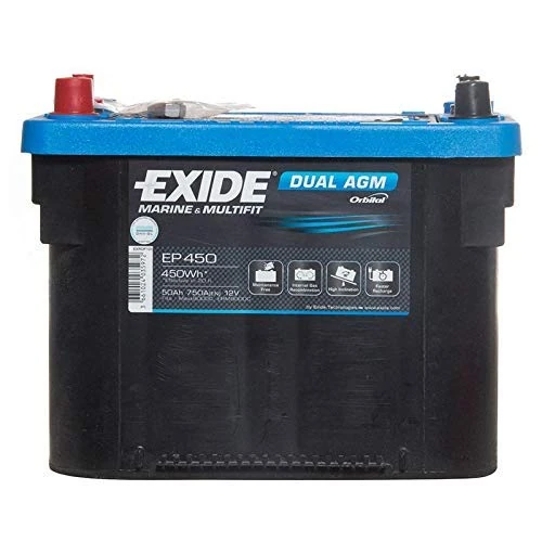 Exide EP450 AMG Car Battery 2 Years Warranty 50Ah 750cca 12V Electrical