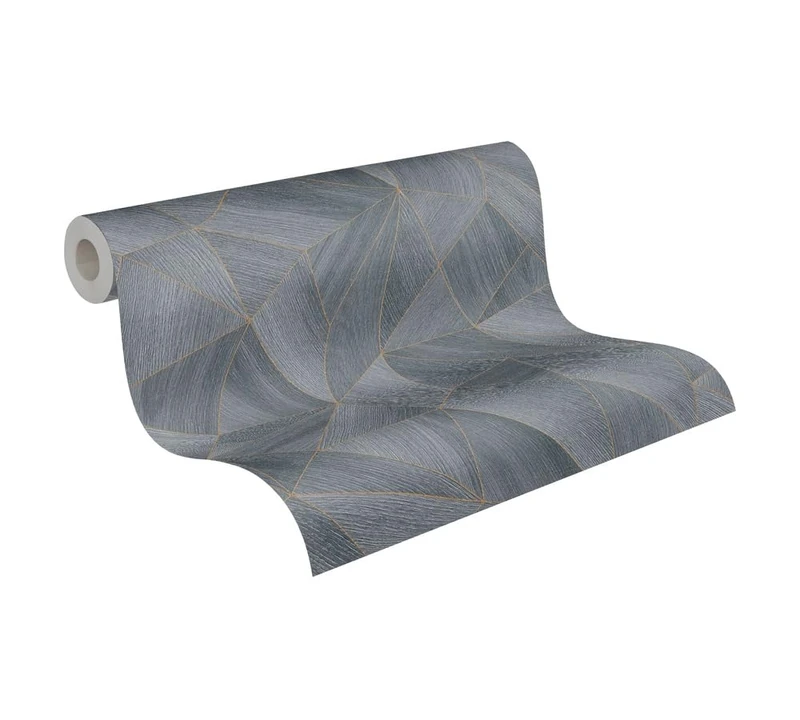 A.S. Création Designer Wallpaper Elements Non-Woven Wallpaper 10.05 m x 0.53 m Grey Black Made in Germany 361333 36133-3