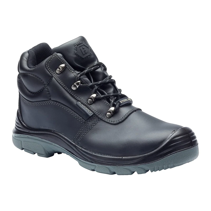 Blackrock Sumatra Safety Waterproof Work Boots, Steel Toe Cap, Mens and Womens/Ladies, Utility Footwear, Work and Gardening Shoes, Black, Lightweight, Wide Fit, Non Slip - Size 5 - Image 1