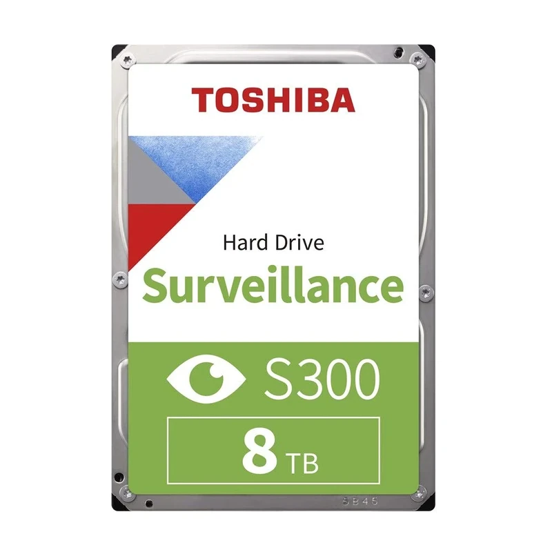 Toshiba 8TB S300 Pro Surveillance HDD - 3.5' SATA Internal Hard Drive Supports up to 64 HD cameras at a 180TB/Year workload (HDWT720UZSVA)
