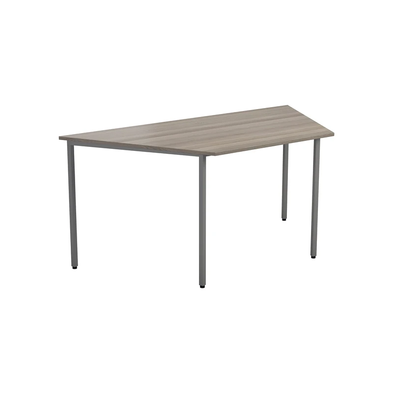 Office Hippo Office Table, Sturdy & Robust Computer Table, Stylish Work Table For Home Office, Ideal Desk Table For Any Work Space, Height Adjustable Feet, 5 Year Guarantee, Grey Oak, 160 x 80 x 73 cm