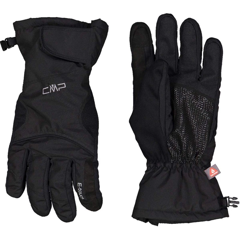 CMP - Man Taslan Ski Gloves, Black, 10.5