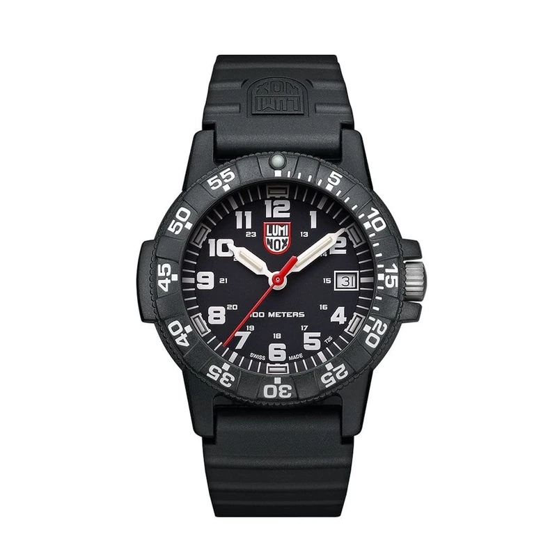 Luminox Leatherback SEA Turtle XS.0301.L Small Mens Watch 39mm - Military Watch in Black Date Function 100m Water Resistant