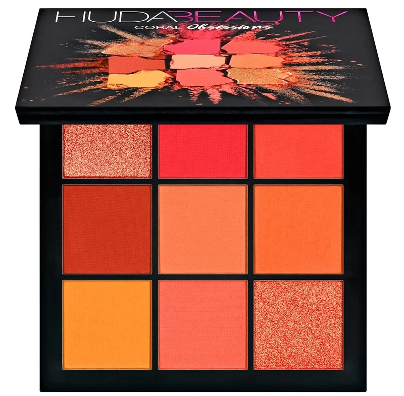 HUDABEAUTY Obsessions Eyeshadow Palette by Huda Beauty Coral - Image 1