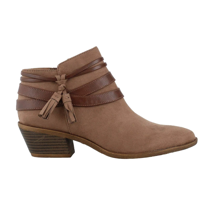 LifeStride Women's Paloma Ankle Bootie Boot, Mushroom, 8 UK