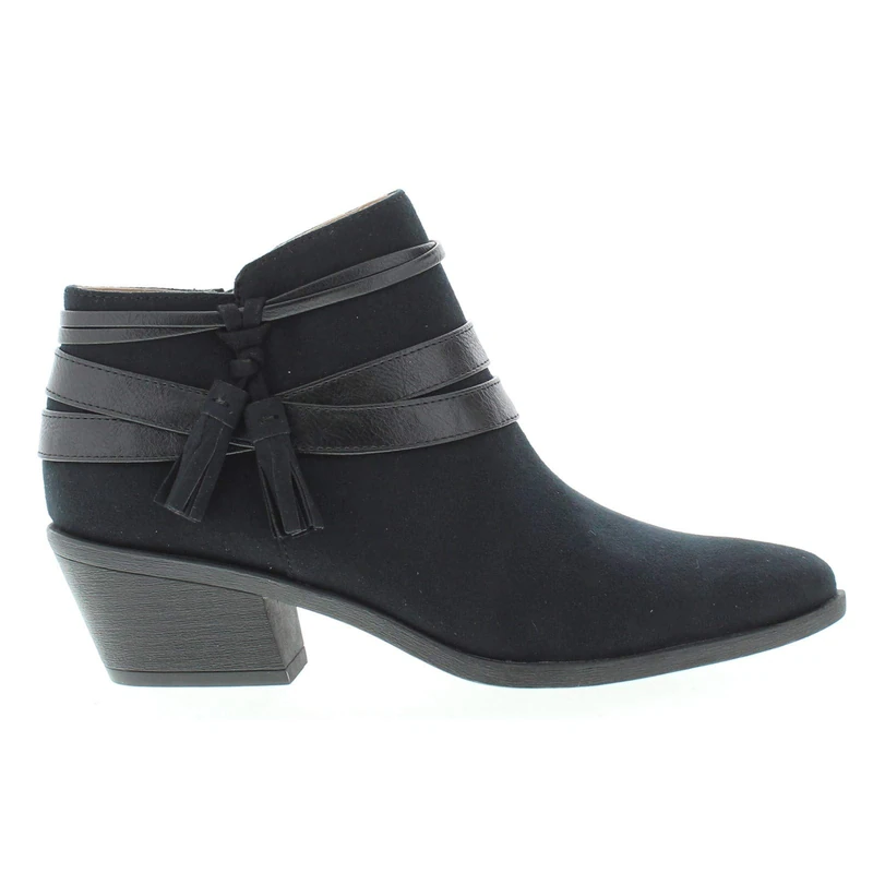 LifeStride Women's PALOMA Ankle Boot, Black, 6 Wide