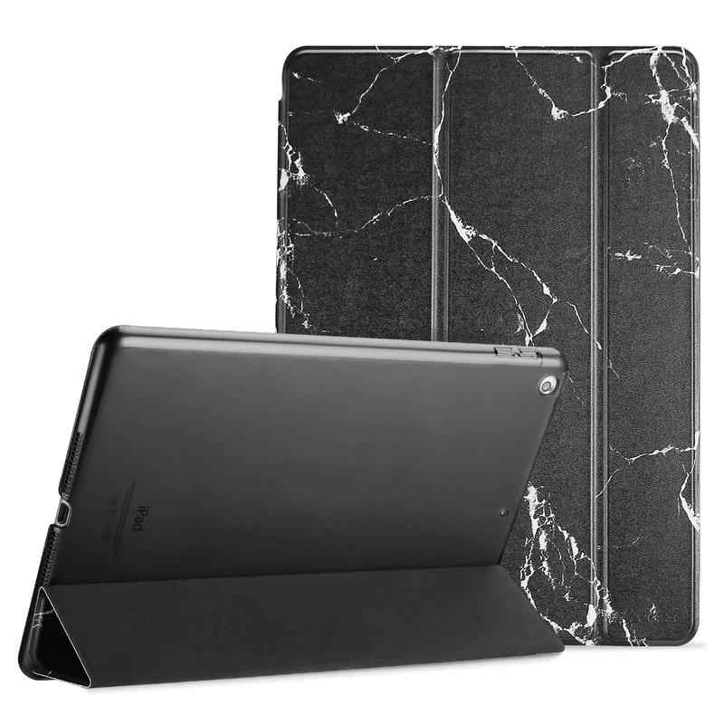 ProCase for iPad Air 3rd 10.5" 2019 / iPad Pro 10.5" 2017 Case, Ultra Slim Lightweight Cover with Translucent Back for iPad 10.5 Inch -Blackmarble