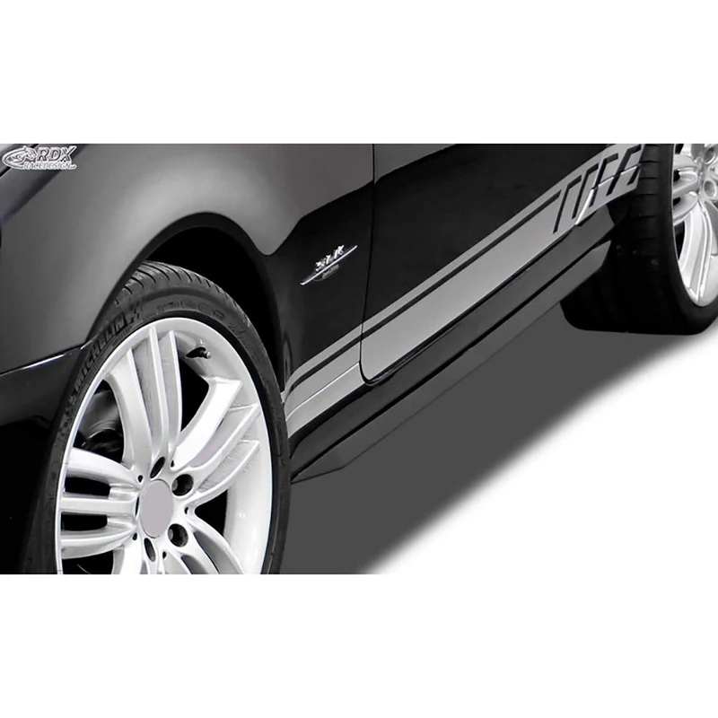 RDX Racedesign Side skirts 'Slim' compatible with Mercedes SLK R171 (ABS glossy black)