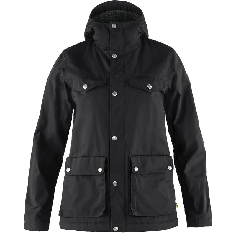 Fjallraven Women's Greenland Winter W Sport Jacket, Black, M UK