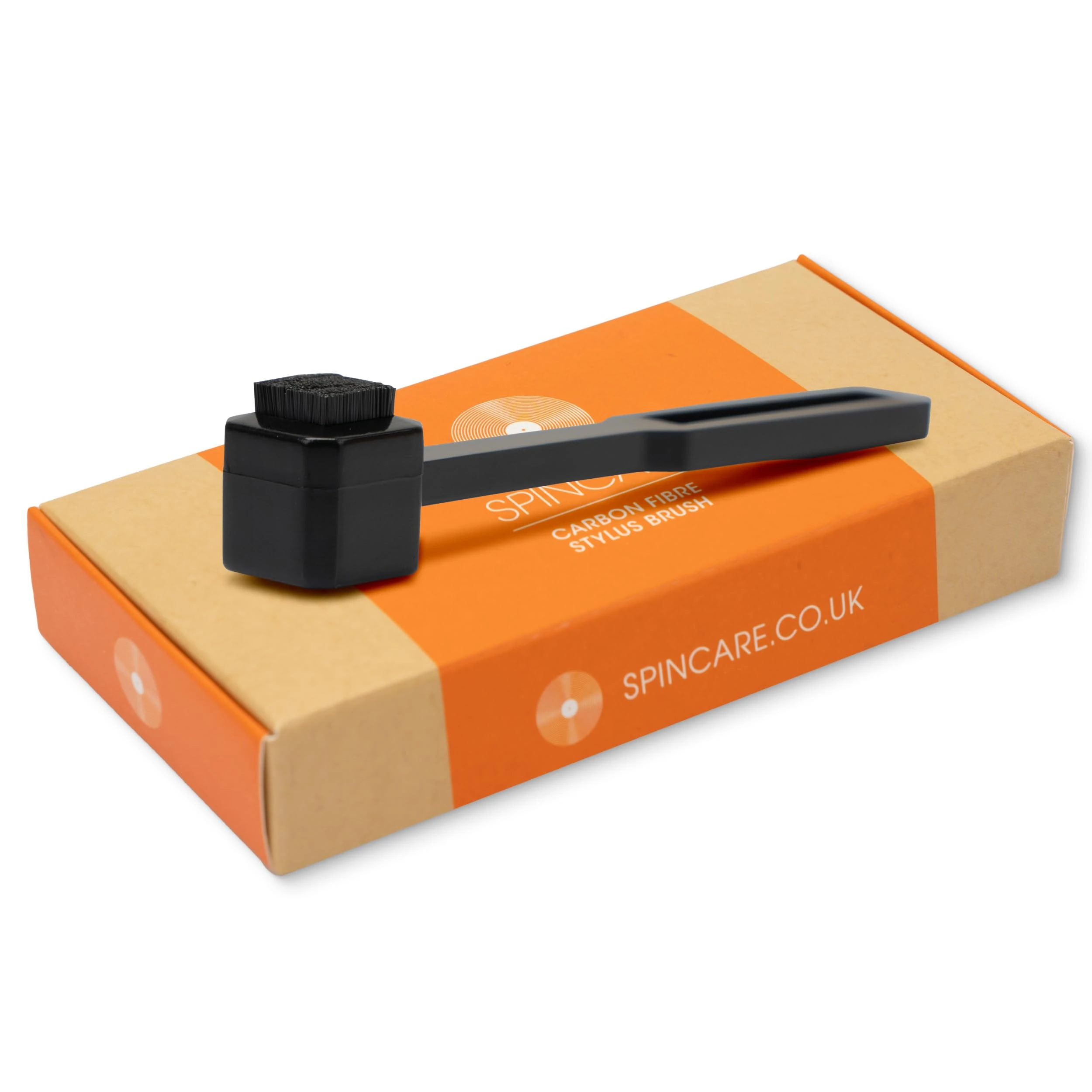 Carbon Fibre Stylus Cleaner Brush by Spincare | Stylus Cleaning Brush for Turntables & Record Players | Removes Dirt & Debris | Improves Lifespan & Playback Quality