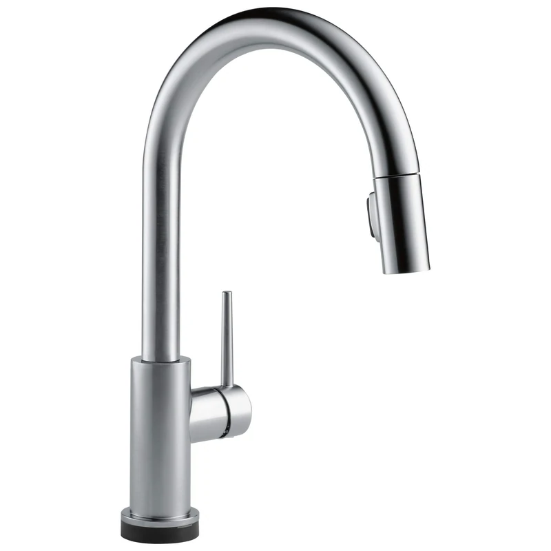 DELTA FAUCET 9159TV-AR-DST Single Handle Touch Pull-Down Kitchen Faucet, Arctic Stainless