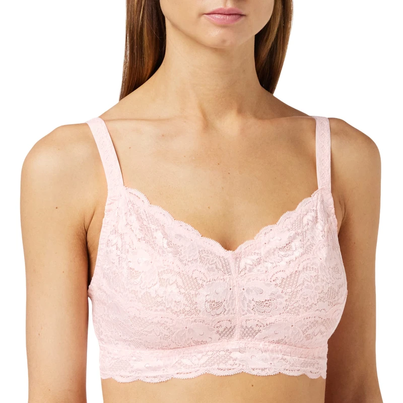 Cosabella Women's Say Never Curvy Sweetie Bralette Bra, Pink Lilly, M