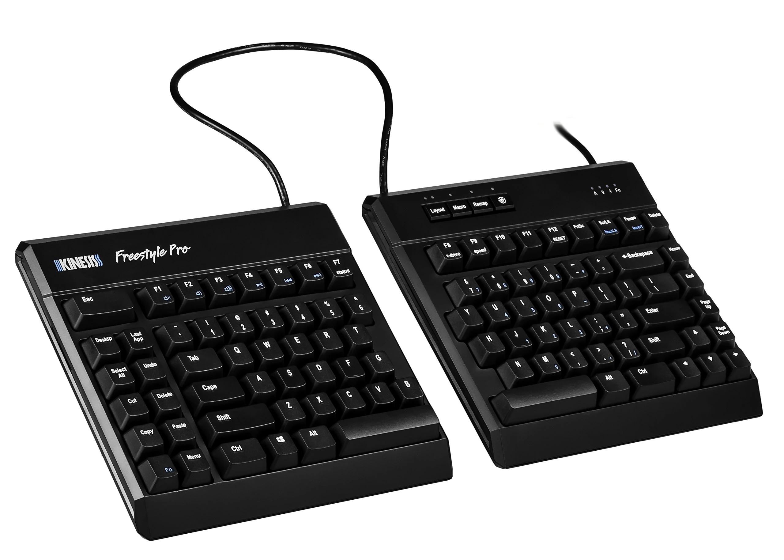 Kinesis Freestyle Pro Ergonomic Split Mechanical Keyboard Equipped With Cherry MX Brown Mechanical Key Switches