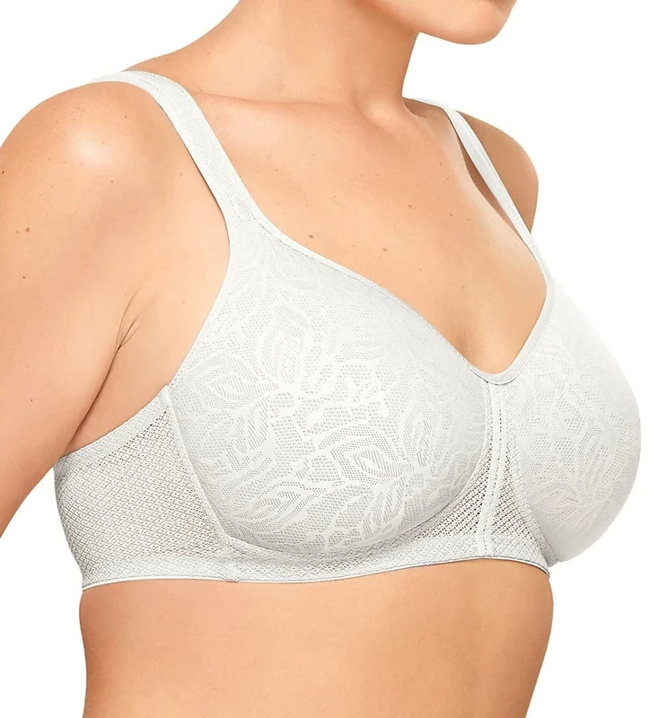 Wacoal Women's Awareness Wire Free Contour Bra Full Coverage, White, 34B