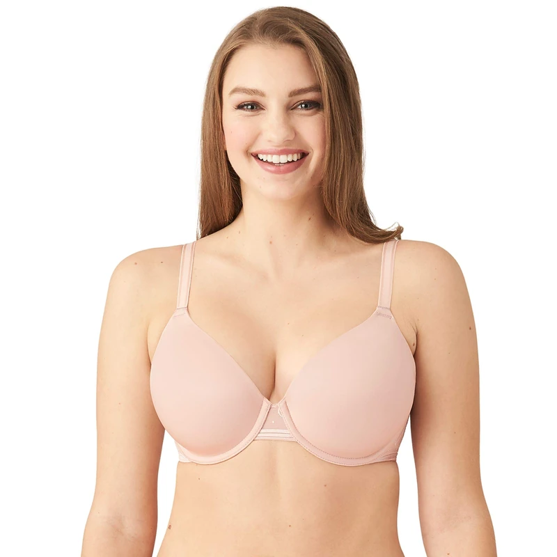 Wacoal Women's Net Effect Contour Bra Molded, Rose Dust, 32C