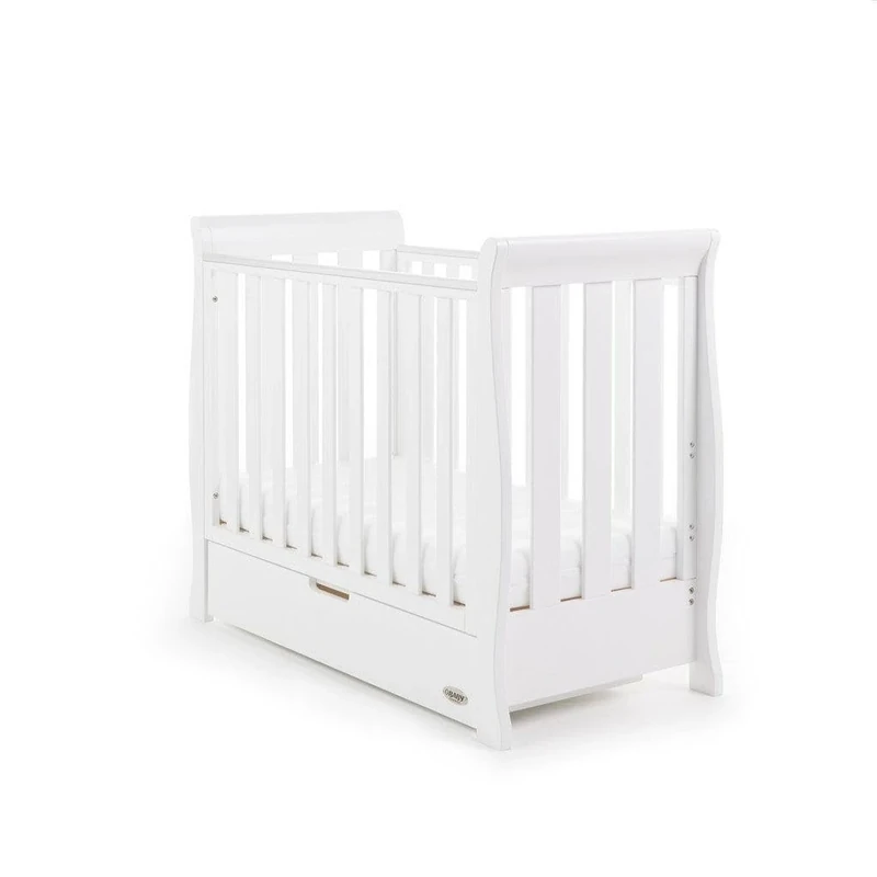Obaby Stamford Sleigh Space Saver Cot - White