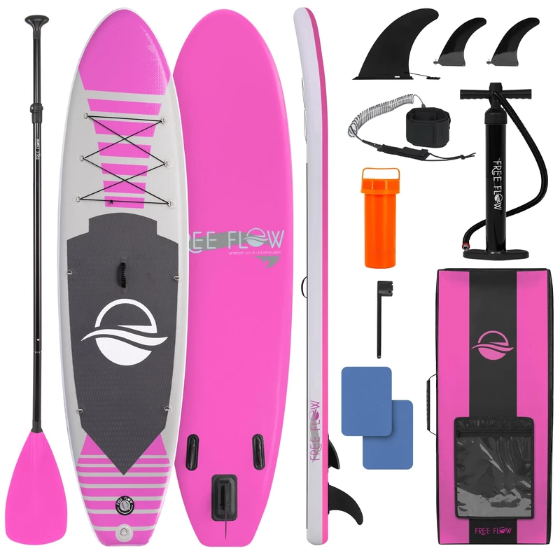 SereneLife Inflatable Stand Up Paddle Board, SUP Board- Paddleboards for Adults and Youth, Surfing Board Kit, 0.63cm Thick Standup Paddleboarding, Non-Slip Deck, Wide Stance, Surf Control w/Backpack