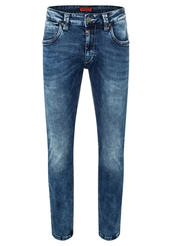 Timezone Men's Eduardotz Slim Jeans, Blue (White Aged Wash 3201), 31 W/32 L