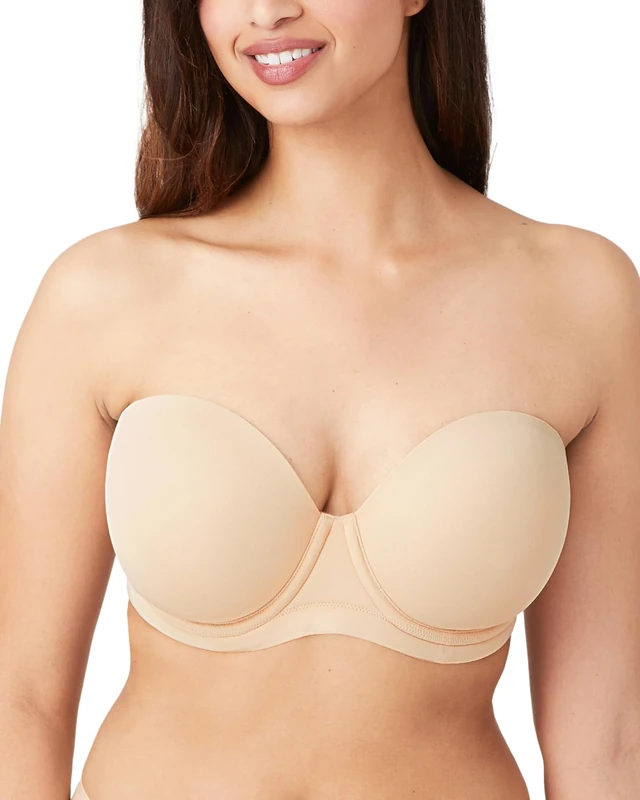 Wacoal Women's Red Carpet Full Busted Strapless Convertible Bra Coverage, Opaque, Sand, 42H US