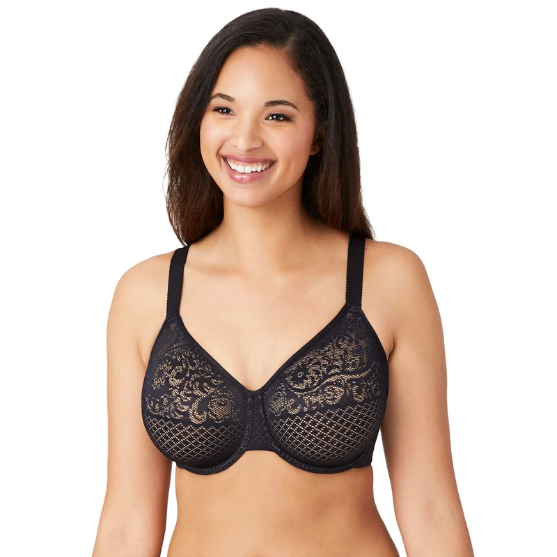 Wacoal Women's Visual EIIects Minimizer Bra Iull Coverage, Black, 36 I