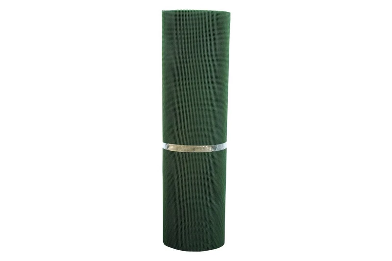 Cofan Plastic Mesh | 5 mm Square Hollow | Green | Measures 1 x 25 m
