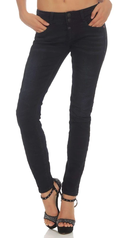 Timezone Women's 17-10025-00-3378 Slim Slim Jeans - Black - W28/L30 - Image 1