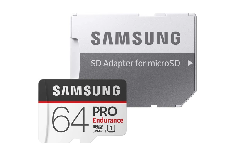 Samsung PRO Endurance 64 GB microSDXC UHS-I U3 100 MB/s Video Monitoring Memory Card with Adapter (MB-MJ64GA)