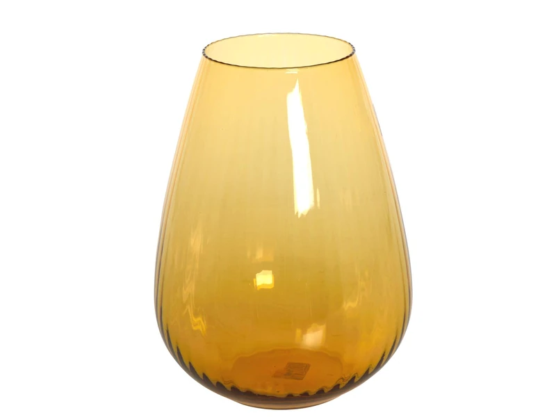 Home 287100 Olimpo Plant Pot H 28 cm Amber Garden Outdoor Furniture - Image 1