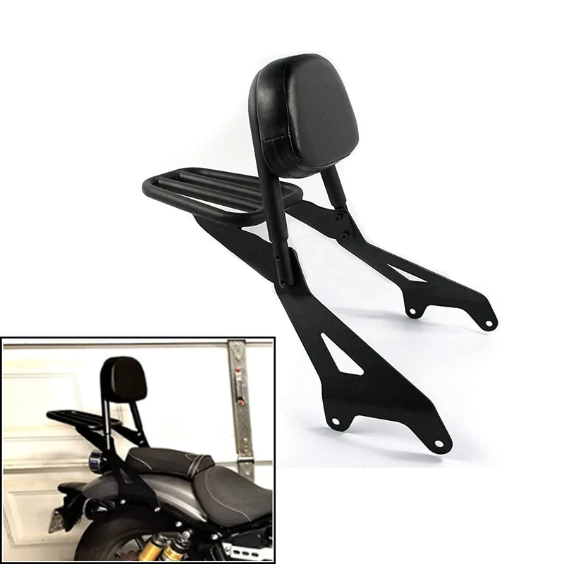 Detachable Backrest Sissy Bar With Pad Luggage Rack Replacement for Yamaha Bolt XV950 XVS950 2013 2014 2015 2016 2017 2018 2019