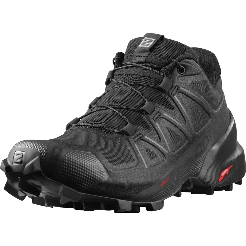 Salomon Speedcross 5 Women's Trail Running Shoes, Grip, Stability, and Fit, Black, 8