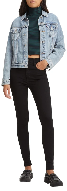 Levi's Mile High Super Skinny Women's Jeans, Black Celestial, 30W / 34L