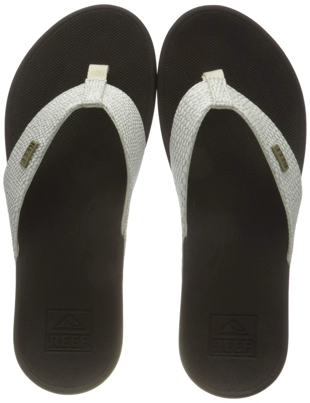 Reef Women's Ortho-Spring Flip Flops, Mehrfarbig Brown White Bnw, 6.5 UK