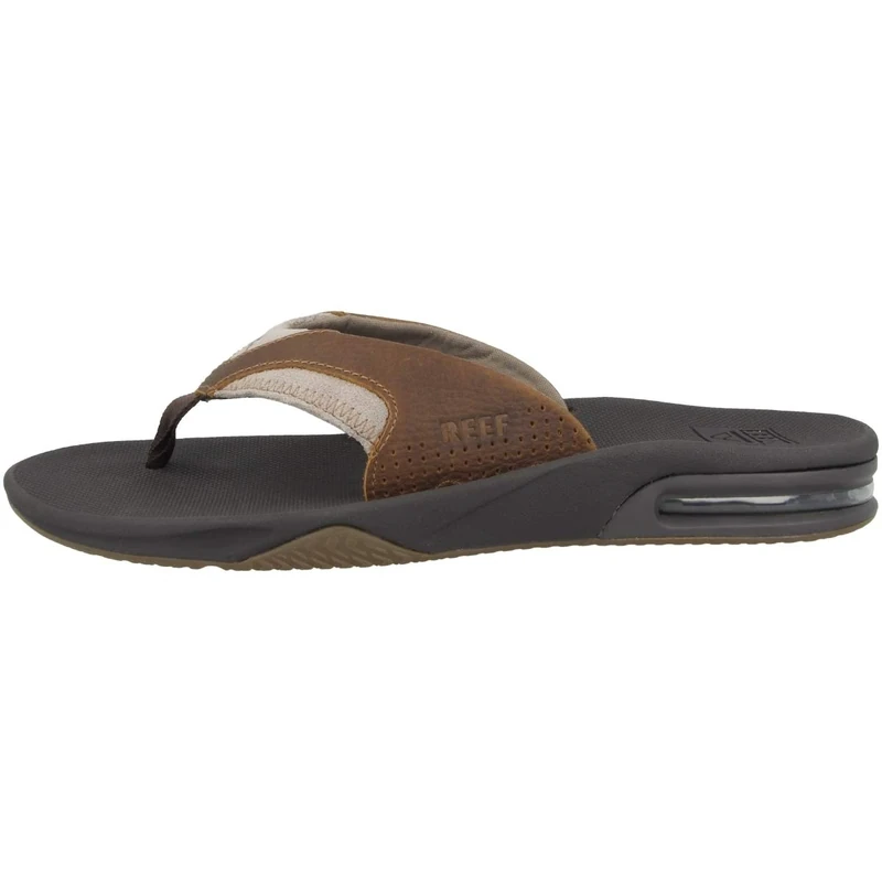 Reef Leather Fanning, Men’s Flip Flops, Brown (Bro/Brown 4 Br4), 3 UK (S)