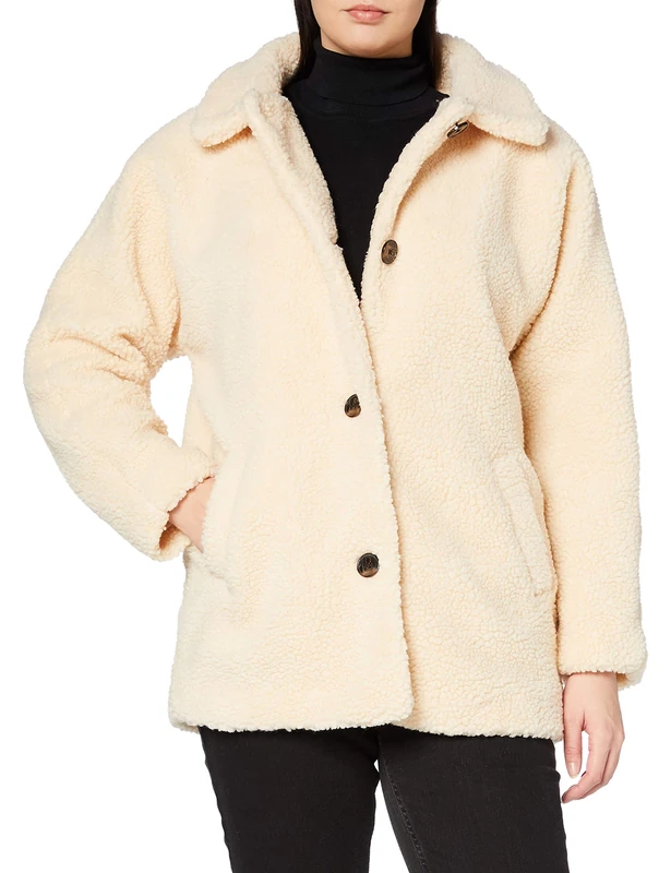 SPARKZ COPENHAGEN Women's ROVENA Coat, White (Ecru 061), 6 (Size:XS)