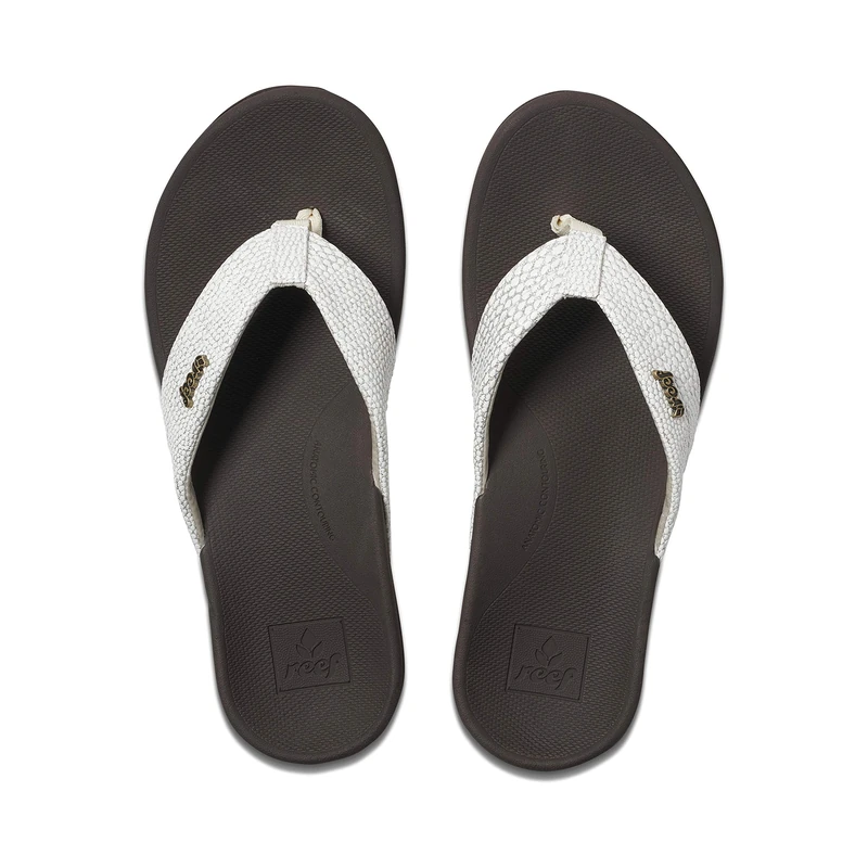 Reef Ortho-spring, Women’s Fashion Casual Flip-Flop, Brown/White Bnw, 6 UK (38.5 EU)